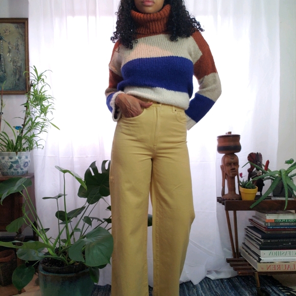 H&M Denim - 🧶Yellow Highwaist- Wideleg Denim
